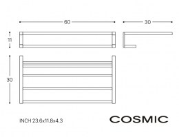 MEDIDAS ESTANTE TOALLERO METRIC COSMIC